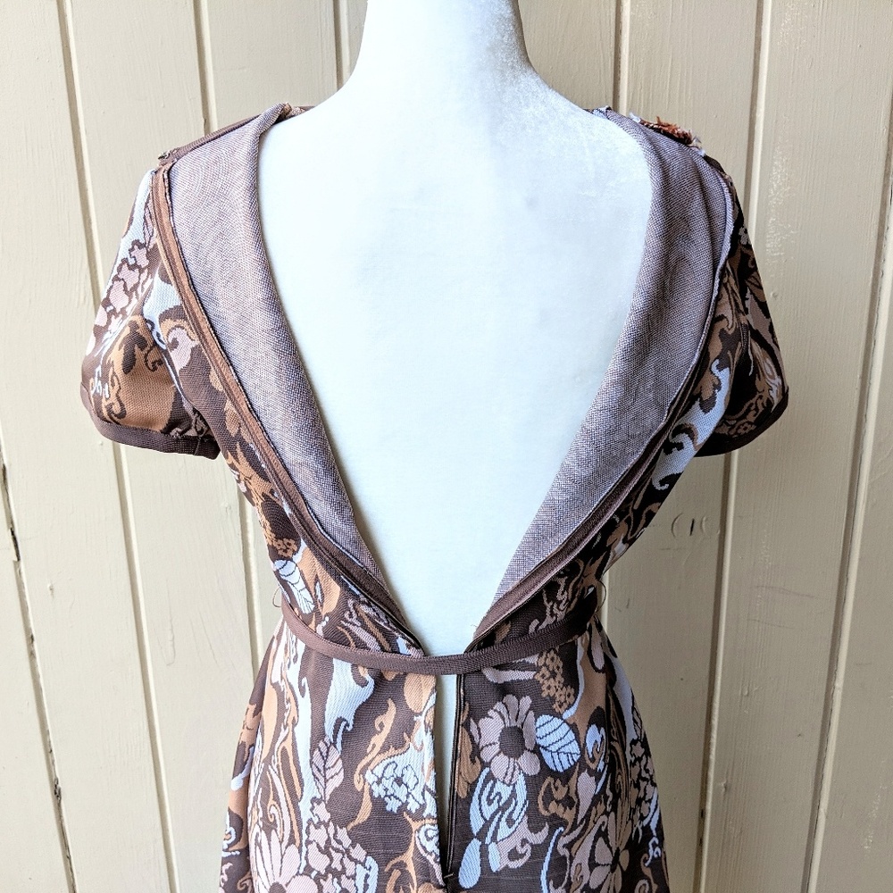 Vintage 1960s Psychedelic Floral Dress - Picture 5 of 8
